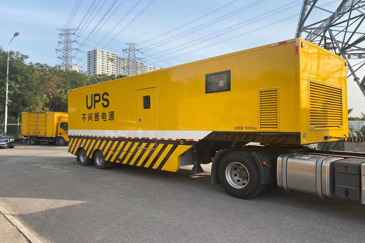 谢家集发电机租赁施工现场